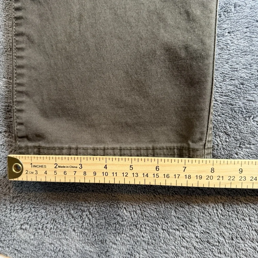 GH Bass Co Brown Canvas Hard Service Pants Men's 38x34 Outdoors Utility Workwear